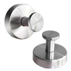 2 Pack Suction Cup Hooks For Shower Glass Window  Stainless Steel Towel Silver