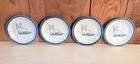 4 Vintage Corgi Potty Training Louisville Stoneware Trinket Dish Coasters