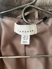 Topshop Grey Long Trench Coat Belted Button Front Lined Women s Size 10