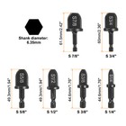 12pcs Swaging Tool Drill Bit Set Tube Expander 1 4  3 8  1 2  5 8  3 4  7 8 