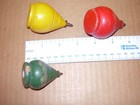 Vintage Wood Wooden Spinning Tops Read Desc