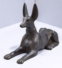 Unique Ancient Egyptian Antiques Black Statue Of God Anubis Tombs Protector Bc