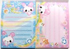 Q-lia Dream Candy Twins Mini Memo Pad 70 Animal Rabbit Panda Kids Made In Japan