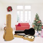 Glarry 41  Yellow Portable Hardshell Acoustic Guitar Carry Case With Lock
