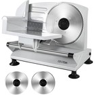 Electric Meat Slicer Adjustable Thickness Stainless Steel Blade Deli Cutter New