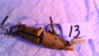 Vintage Heddon Scissor Tail In Rare  spotted Orange   Great Condition  1948