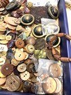 Lot Of Vintage antique Sewing Buttons Mostly Browns tans For Crafts 2 