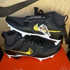 New Nike Alpha Menace Dunk Gold Black Football Cleats Nby Hv6923-001 Men Sz 10