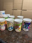 Vtg Pizza Hut Promo Cups Nickelodeon  Batly  Super Sloppy  Eureka Lot Of 8