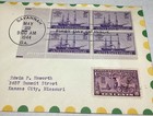 1944 Steamships Stamp Fdc Block Of 4 Special Delivery Savannah Surplus 