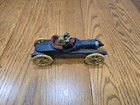 Antique Cast Iron Toy Race Car W Driver Vintage Hubley Style Metal Car Early 190