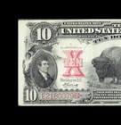 Beautiful 1901  10 Bison Legal Tender Fr 122 Pcgs Very Fine 25