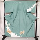 Kimono Robe Bold Karajishi And Wave Pattern Synthetic Fibers 9755