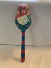 Rattle Hand Painted Wooden Russian Doll Babushka Matryoshka Baby Kids Toy 7 