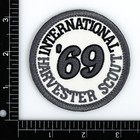 1969 International Harvester Scout Embroidered Patch Ivory dkgray Iron-on Sew-on