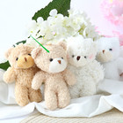 Mini Teddy Bear Plush Toy    Big Head Bear Pendant Soft Stuffed Doll Gift For Kids