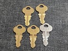 5x Genuine Motorola Base Cabinet Locking Bracket Radio Key  2135 Chicago Lock Co