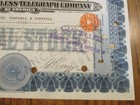 1913 Marconi Wireless Telegraph Company Stock Certificate 5 Shares Cancelled  U