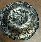 Rare Gorham Holly Nut Dish Bowl Sterling Silver Signed 3  Dia Early