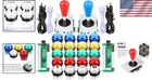 Colorful Led Joystick   Arcade Button Set - Perfect For 2 Player Diy Projects