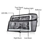 Led Headlights Smoky Lens Chrome Housing For Chevy Colorado Gmc Canyon 2004-2012