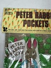 Vintage Peter Rabbit Vintage Soft Cloth Toy Book Pockets 1980s New Washable