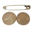 Extra Large 2  Safety Pins - Heavy Duty  Industrial Strength  Nickel Plated     