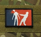 1x4 Flammable Morale Patch Tactical Military Army Usa Flag Hook Badge 