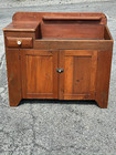 Antique Primitive Softwood Dry Sink Cabinet Cupboard Table 1860 Old Surface