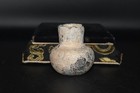 Genuine Ancient Iridescent Roman Glass Bottle With Patina Ca  1st-2nd Century Ad