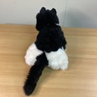 Vintage 1989 Applause Avanti Black   White Green Eyes Kitten Cat Plush 7 