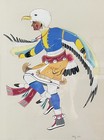 Original  Painting-vintage-paul Vigil-eagle-dancer-native American-pick Up Only