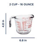 2 Cup Glass Measuring Cup With Spout And Handle