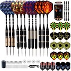 Steel Tip Darts Set 22g 28g With Case  Aluminum Shafts  Brass Barrels