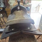 Western Leather Pleasure trail Saddle  Brown Traditional 16 In For Horse