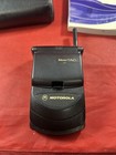 Motorola Startac St7800w Verizon Cdma Flip Phone Black Manual   Case Untested