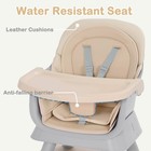 Aileekiss 8-in-1 Baby High Chair  Toddler Booster Seat With Dishwasher-safe Tray