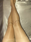 Vtg Silky Nylons Pantyhose Nip Shiny Suntan Sz A b New No Cotton Gussy
