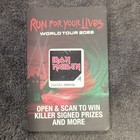 Iron Maiden Run For Your Lives World Tour 2026 Fan Card W  Code  unscanned 