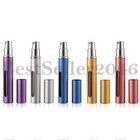 10pc Mini Refillable Travel Portable Perfume Atomizer Bottle Spray Pump Case 5ml