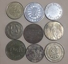Gaming Arcade Car Wash Laundromat Vending Token Lot Of 9 Vintage