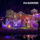 500 Led Halloween String Lights 164ft 8 Modes Waterproof Purple Orange Decor new