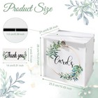 Wedding Card Box With Lock Pvc White Gift Card Holder For Money Graduation Decor