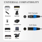 2 Ft Xlr Cables  6 Pack   Balanced Dmx Cable  Xlr Male To Female  3 Pin Micro   