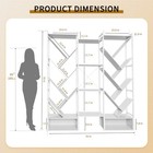 6-tier Triple Column Bookshelf With 24 Open Shelves Wood Bookcase 70 x70  New