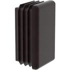 1    X 2    Rectangle End Cap Plugs Rectangular Tubing Caps Various Package Sizes