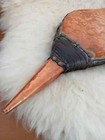 Vtg Wooden 41 Cm Copper Floral Fireplace Bellows Cottage Core Or Victorian Style