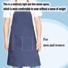 Aprons For Men  Denim Cooking Kitchen Aprons  Adjustable Bib Aprons With Mult   