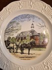 Vintage Delano Studios- Capitol Building Williamsburg Va Souvenir Plate 