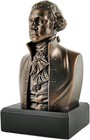 Historical George Washington Bust Statue Sculpture - Founding Father - Mint